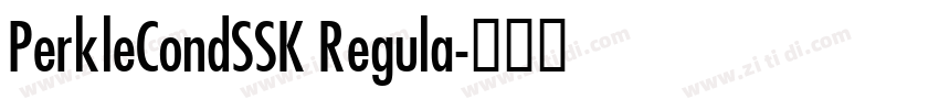 PerkleCondSSK Regula字体转换